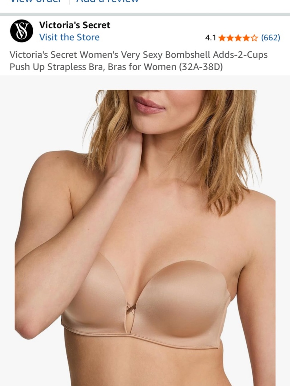Victoria's Secret Nude convertible push up Bra